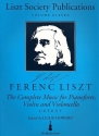 Liszt Society Publications vol.11 The complete music for violin, violoncello and piano parts