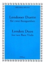 Londoner Duette f�r 2 Bassgamben 2 Spielpartituren