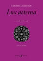 Lux aeterna for mixed chorus and chamber orchestra (organ) vocal score