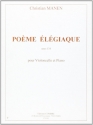MANEN Christian Po�me �l�giaque Op.134 violoncelle et piano Partition