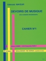 MAYEUR Edmond Devoirs de musique cahier 1 formation musicale Partition