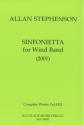 Stephenson, Allan, Sinfonietta for Wind Band Blasorchester Partitur & Stimmen