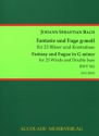 Bach, Johann Sebastian, Fantasie und Fuge g-moll BWV 542 23 Bl�ser, Kontrabass Partitur & Stimmen