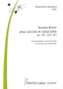 Sonata Breve op.107 (2021) pour piccolo et violoncelle partition et parties