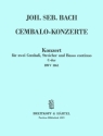 Konzert C-Dur BWV1061 f�r 2 Cembali und Streicher Partitur