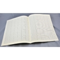 Notenpapier Quart-Format hoch 22 Systeme 27x34 cm mit Taktstrich (5 B�gen)
