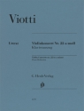Violinkonzert a-Moll Nr.22 f�r Violine und Orchester Klavierauszug mit Solostimme