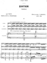 Quartet (inachev�/unfinished) for piano, violin, alto and violoncello (Piano performance score & par Strings with piano Performance score and 3 Solo parts