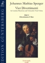 4 Divertimenti Band 2 (Divertimento F-Dur) f�r Cembalo/Pianoforte und Violoncello/Viola Partitur und Stimmen