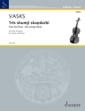 Tris Skumji ska?darbi (Drei traurige St�cke) Violine und Klavier Partitur und Stimme