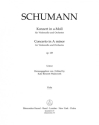 Konzert f�r Violoncello und Orchester in a-Moll op. 129 f�r Violoncello und Orchester Stimme, Urtextausgabe