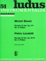 Sonate G-Dur op.1,4 f�r 2 Fl�ten Spielpartitur
