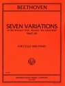 7 Variations on 'Bei M�nnern' from Mozart's 'Magic Flute' for cello and piano