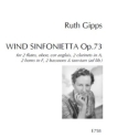 Wind Sinfonietta for 2 flutes,oboe, cor anglais, 2 clar in A, 2 horns, 2 bassons and tam-tam (ad lib.) score and parts