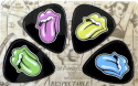 Pikcard with 4 Pics - Rolling Stones   Karte mit 4 Plektren