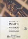 Bassacaglia (+QR-Code) f�r Kontrabass-Ensemble (5 Kontrab�sse) Partitur und Stimmen