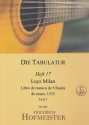 Die Tabulatur, Heft 17: Libro de musica de Vihuela de mano, 1535 Gitarre (Laute, Klavier, Cembalo)