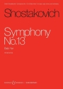 Sinfonie Nr. 13 op. 113 Bass, M�nnerchor und Orchester Klavierauszug