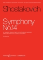 Sinfonie Nr. 14 op. 135 Sopran, Bass und Kammerorchester Klavierauszug