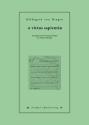 O virtus sapientiae f�r Gesang und Orgel (la)
