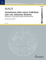 Variationen �ber einen Volksliedsatz von Johannes Brahms f�r Klarinette in A und Klavier