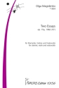 2 Essays op.15a (1982) f�r Klarinette, Viola und Violoncello Partitur und Stimmen