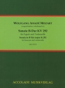 Sonate B-Dur KV292 f�r Fagott und Violoncello Partitur