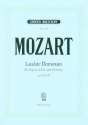 Laudate Dominum aus KV339 f�r Sopran, gem Chor und Orchester Klavierauszug (la)