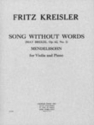 Lied ohne Worte op. 62/1