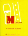 Cahier de Musique 8 port�es avec pages d�ecriture�petits carreaux