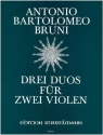Drei Duos f�r 2 Violen Spielpartitur