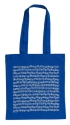 Tragtasche Notenblatt blau lang