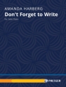 Don't Forget to Write