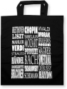 Tragtasche Komponisten schwarz