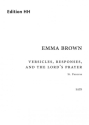 Versicles, Responses, and the Lord�s Prayer