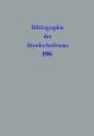 Bibliographie des Musikschrifttums Band 32: 1986