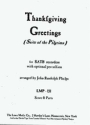 Thanksgiving greetins (Suite of the pilgrims)