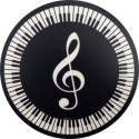 Mousepad Violinschl�ssel + Tastatur (rund)