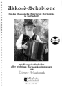 Akkord Schablone f�r die diatonische (steirische) Harmonika in Griffschrift