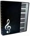 Ringbuch (Ordner) Tastatur + Violinschl�ssel