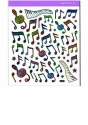 Stickers rainbow notes sheet