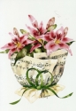 Doppelkarte Lilien