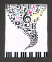 Brillenputztuch Musikzeichen