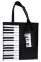 Canvas Tote Bag With Keyboard/Piano Design