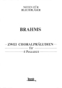 ZWEI CHORALPRAELUDIEN FUER 4 POSAUNEN TEZAK, MARK, ED  PARTITUR+4STIMMEN