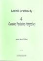 4 chansons populaires Hongroises for 2 flutes score
