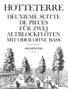 Deuxi�me Suitte de Pi�ces � deux dessus op.6 f�r 2 Altblockfl�ten mit oder ohne Ba�