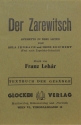 Der Zarewitsch  Libretto (dt)