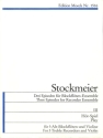 Episode Nr.3 f�r 5 Altblockfl�ten und Violine Partitur