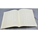 Notenpapier Quart-Format hoch 28 Systeme 27x34 cm mit Taktstrich (5 B�gen)